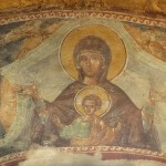 fresco of madonna and child Chora Church