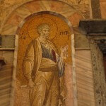 byzantine mosaic with stone inlay chora church