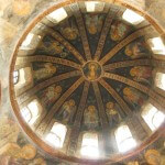 religious fresco paintings in a ceiling dome
